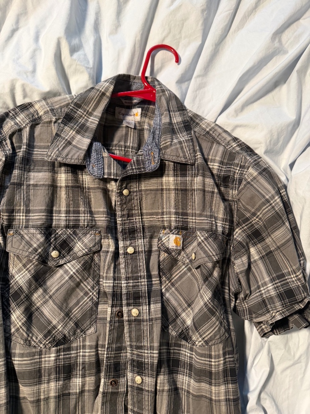 Carhart snap button short sleeve